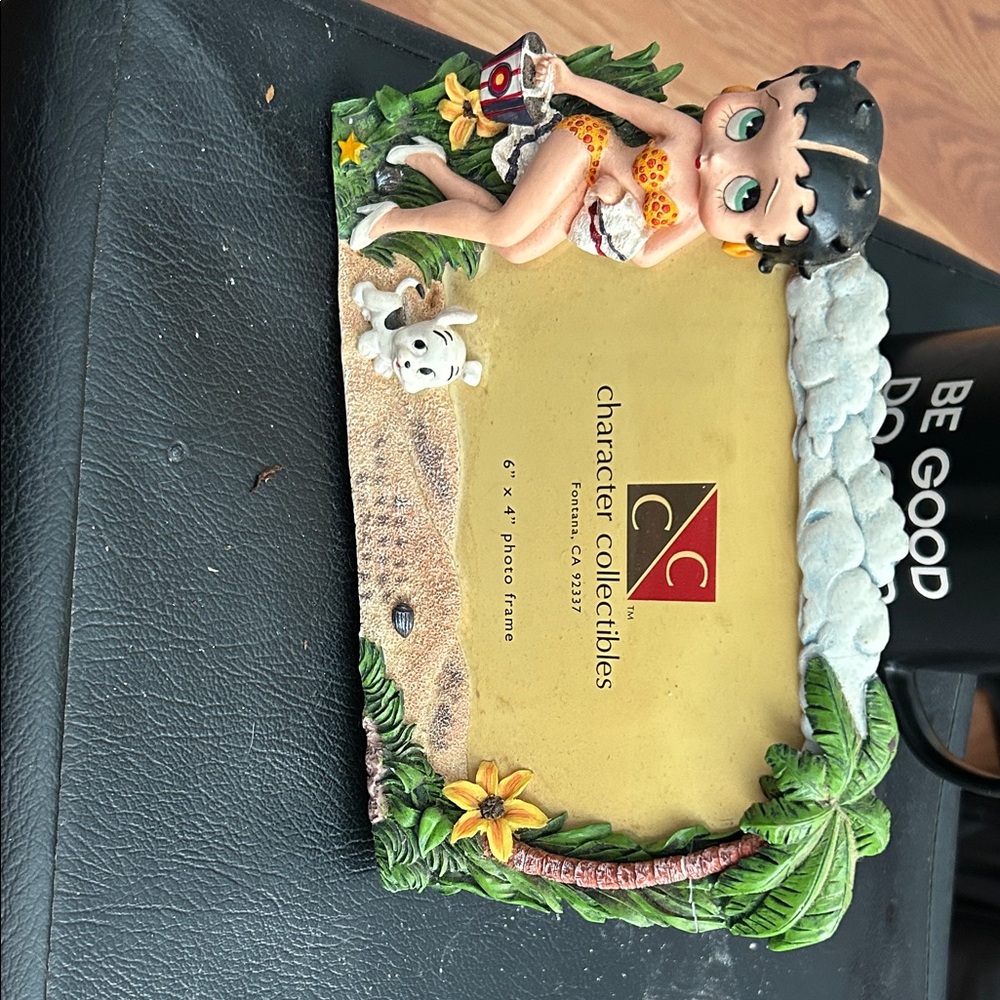 Betty Boop Tropical Photo Frame - Yellow and Green